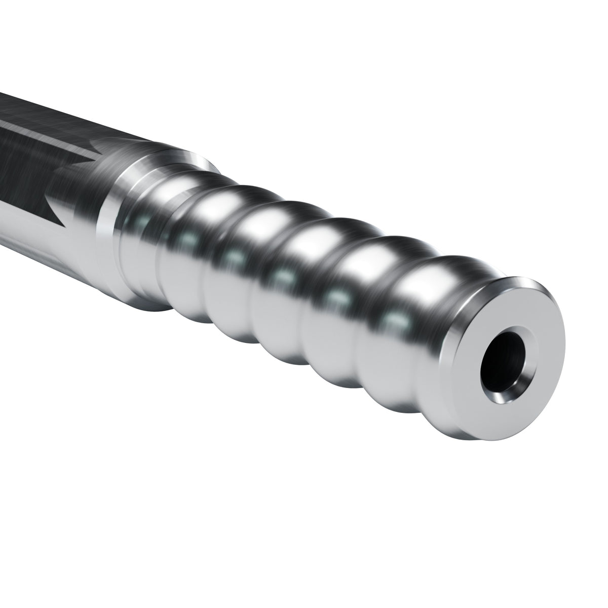 Brunner & Lay R25 shank rod, R25 thread end on 1 in hex (render)