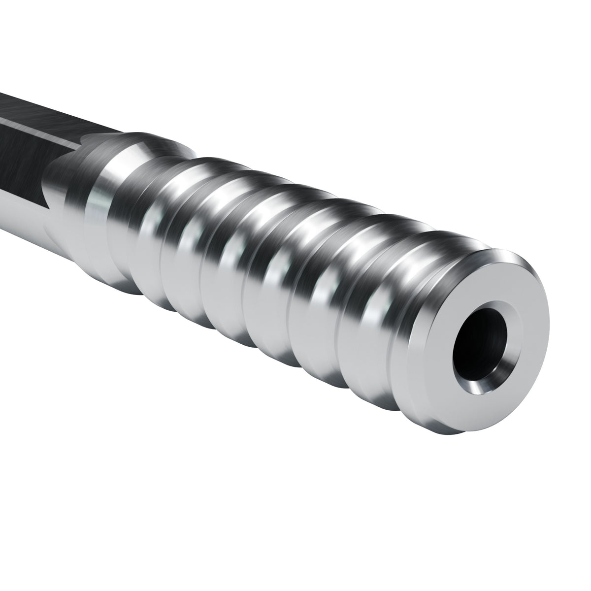 Brunner & Lay T38 hex rod, male end (render)