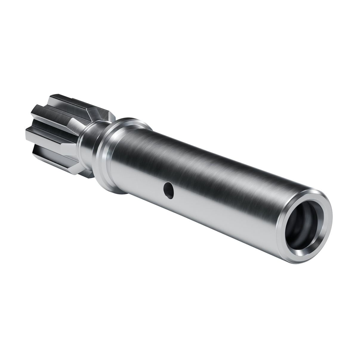 Brunner & Lay striking bar P128XF for Montabert drifters, 8 splines, external flush, female R32, 274 mm (render)