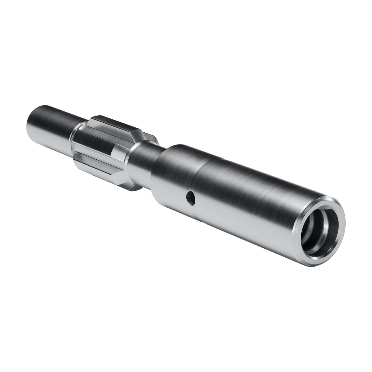 Brunner & Lay striking bar P26XF for Joy / Cannon / Sullivan drifters, 6 splines, external flush, female T38, 388 mm (render)