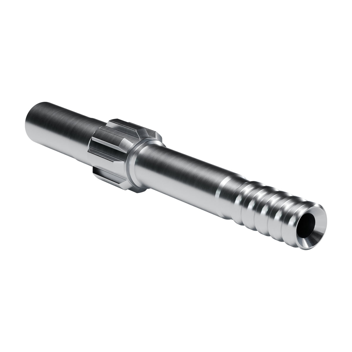 Brunner & Lay striking bar P51N for Joy / Cannon / Sullivan drifters, 8 splines, 19.0 mm blow tube, male T38, 387 mm (render)