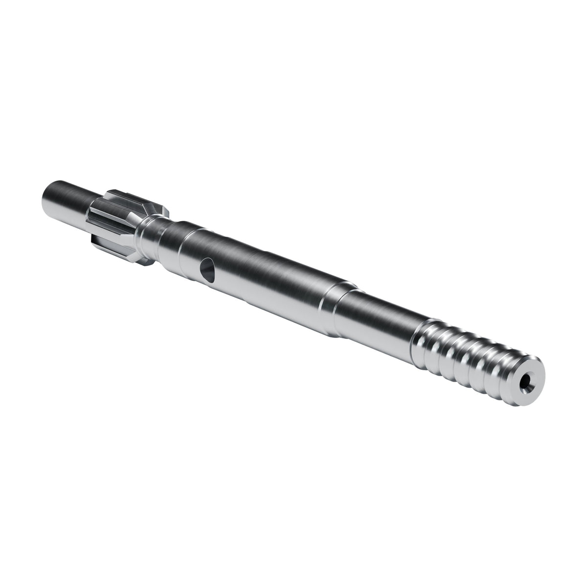 Brunner & Lay striking bar P71X for Furukawa drifters, 8 splines, external flush, male T38, 620 mm (render)