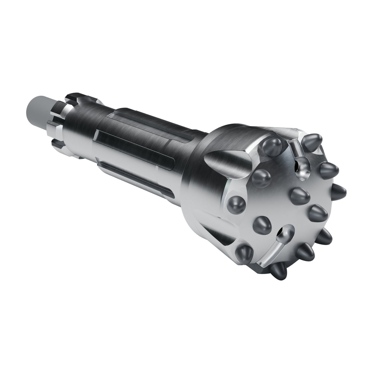 Rockmore IR35 DTH bit, hedgehog convex face (render)