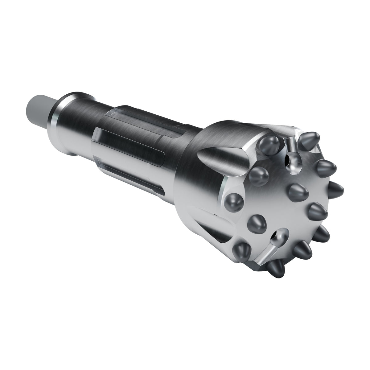Rockmore IR35HD DTH bit, hedgehog convex face (render)