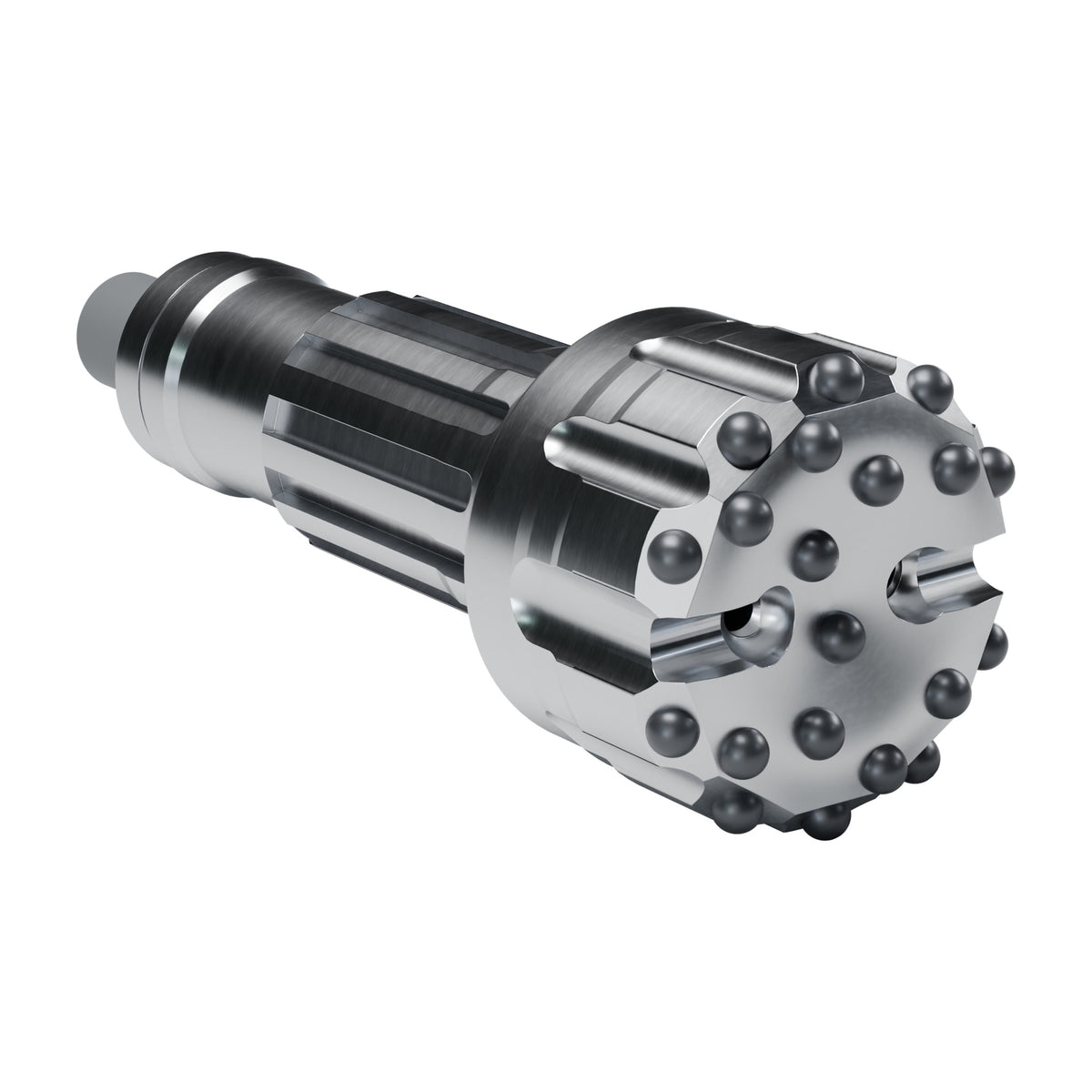 Rockmore QL6 DTH bit, concave-convex face (render)