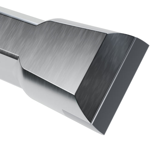 Brunner & Lay integral drill steel, 31 mm chisel head on 7/8 in hex (render)