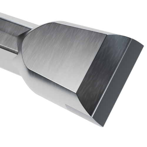 Brunner & Lay integral drill steel, 37 mm chisel head on 7/8 in hex (render)