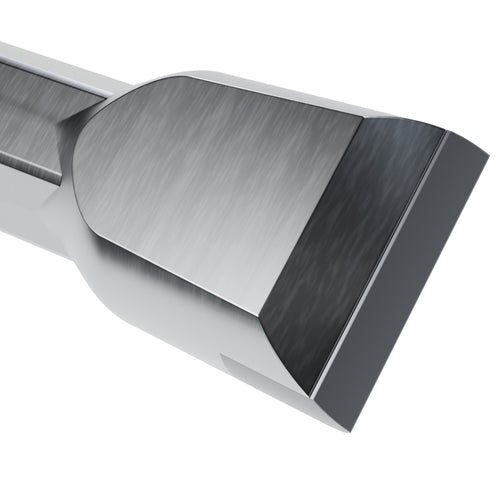 Brunner & Lay integral drill steel, 42 mm chisel head on 1 in hex (render)