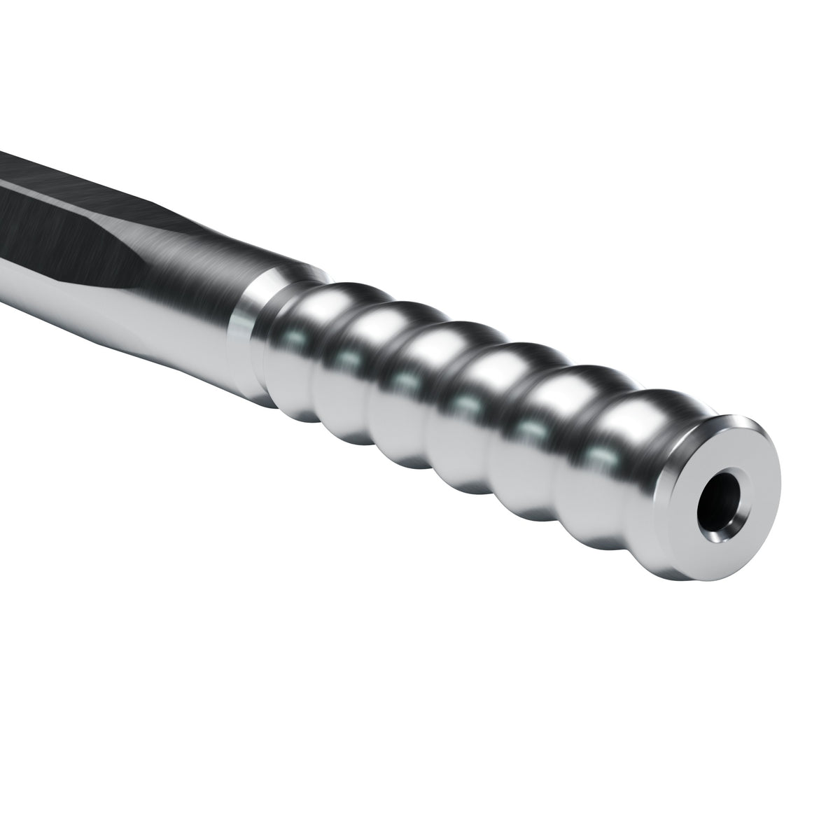 Rockmore R22 hex rod, male end (render)