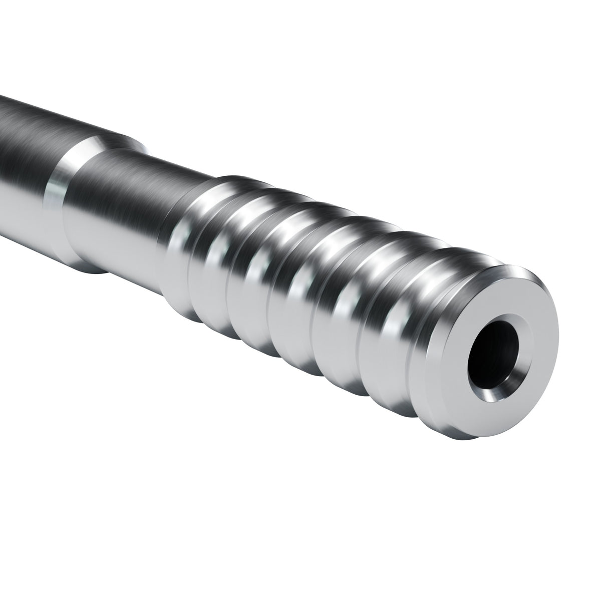 Rockmore T38 extension rod, male end (render)