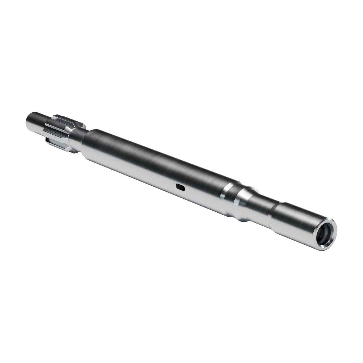 Rockmore shank adapter for Epiroc COP 1036, 1038, 1238 drifters, 8 splines, female R32, 710 mm (render)