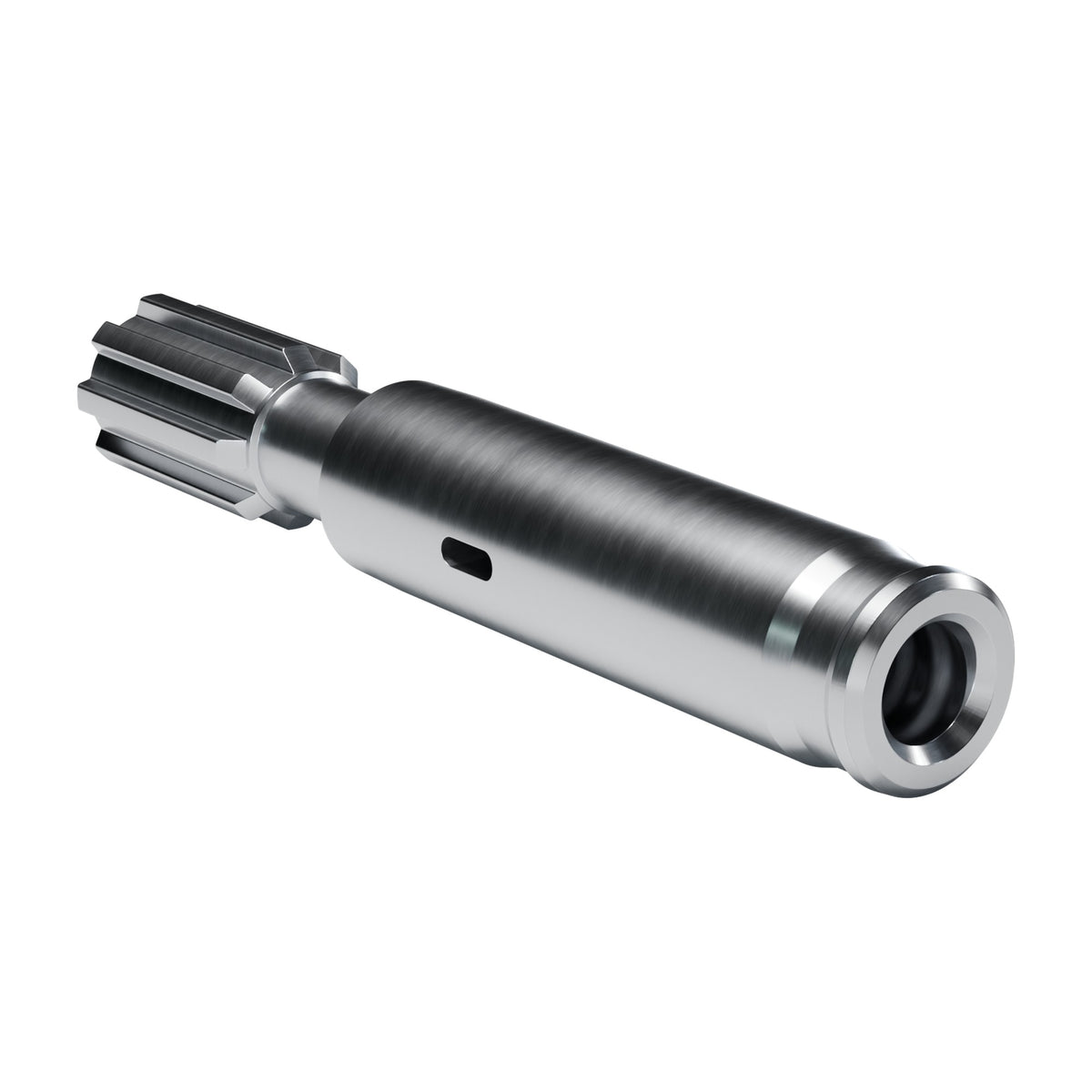 Rockmore shank adapter for Epiroc COP 1432, 1532 drifters, 8 splines, female R32, 340 mm (render)