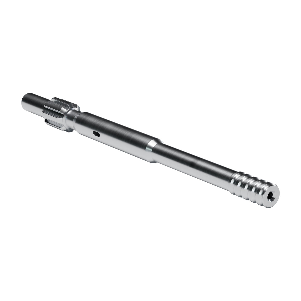 Rockmore shank adapter for Furukawa HD 609 (STD) drifters, 8 splines, male T38, 690 mm (render)