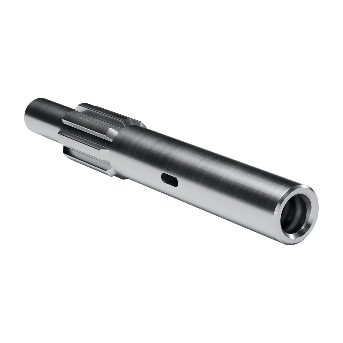 Rockmore shank adapter for Ingersoll Rand HYDRASTAR 200 drifters, 8 splines, female R32, 351 mm (render)