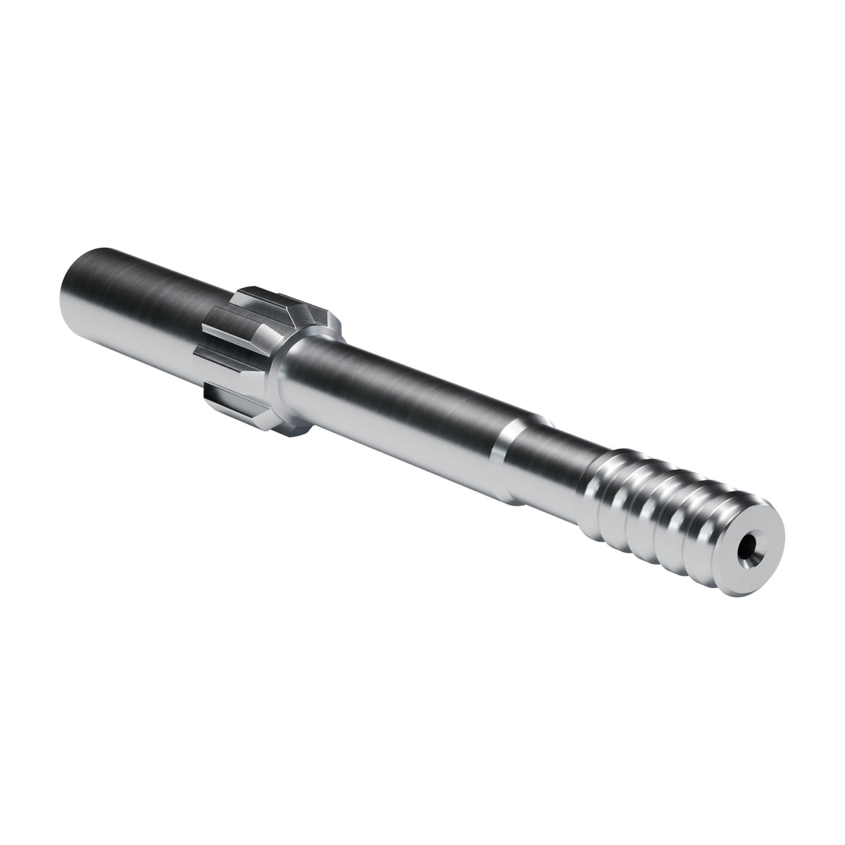 Rockmore shank adapter for Joy VCR 260, 360 drifters, 8 splines, male T38, 450 mm, part T387116-006 (render)