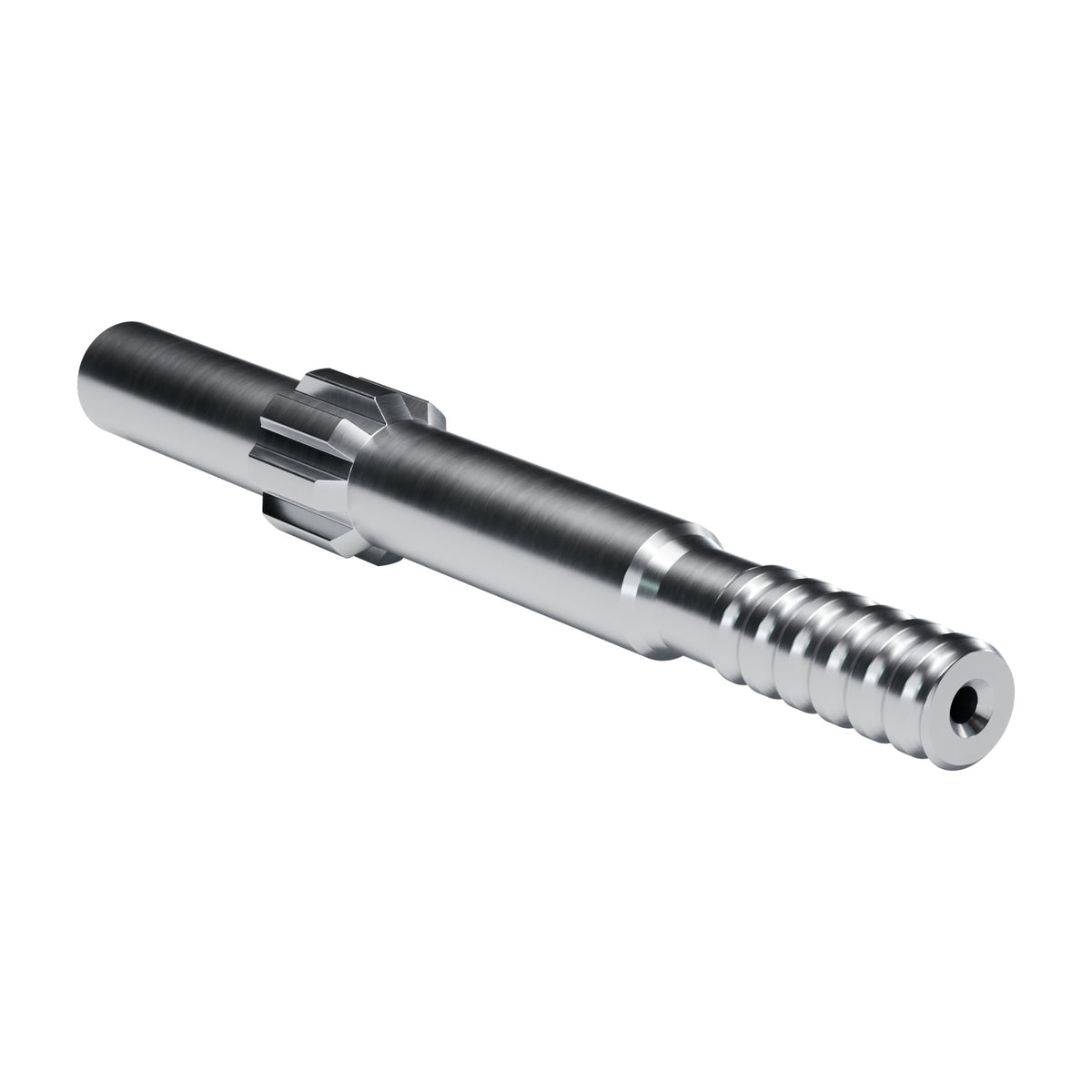 Rockmore shank adapter for Joy VCR 260, 360 drifters, 8 splines, male T38, 450 mm, part T387116-005 (render)