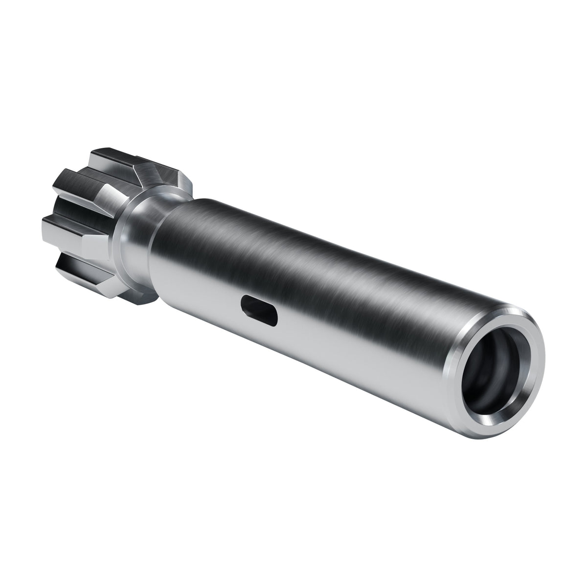 Rockmore shank adapter for Sandvik HL 300 S drifters, 8 splines, female R32, 245 mm (render)