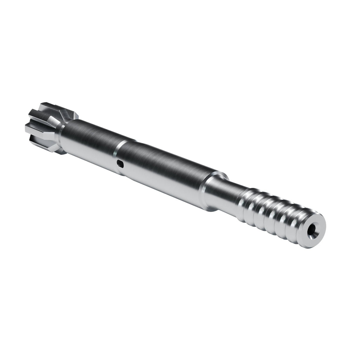 Rockmore shank adapter for Sandvik HL 510 S-45, 550 SUPER M92, 560 SUPER drifters, 8 splines, male T38, 500 mm (render)