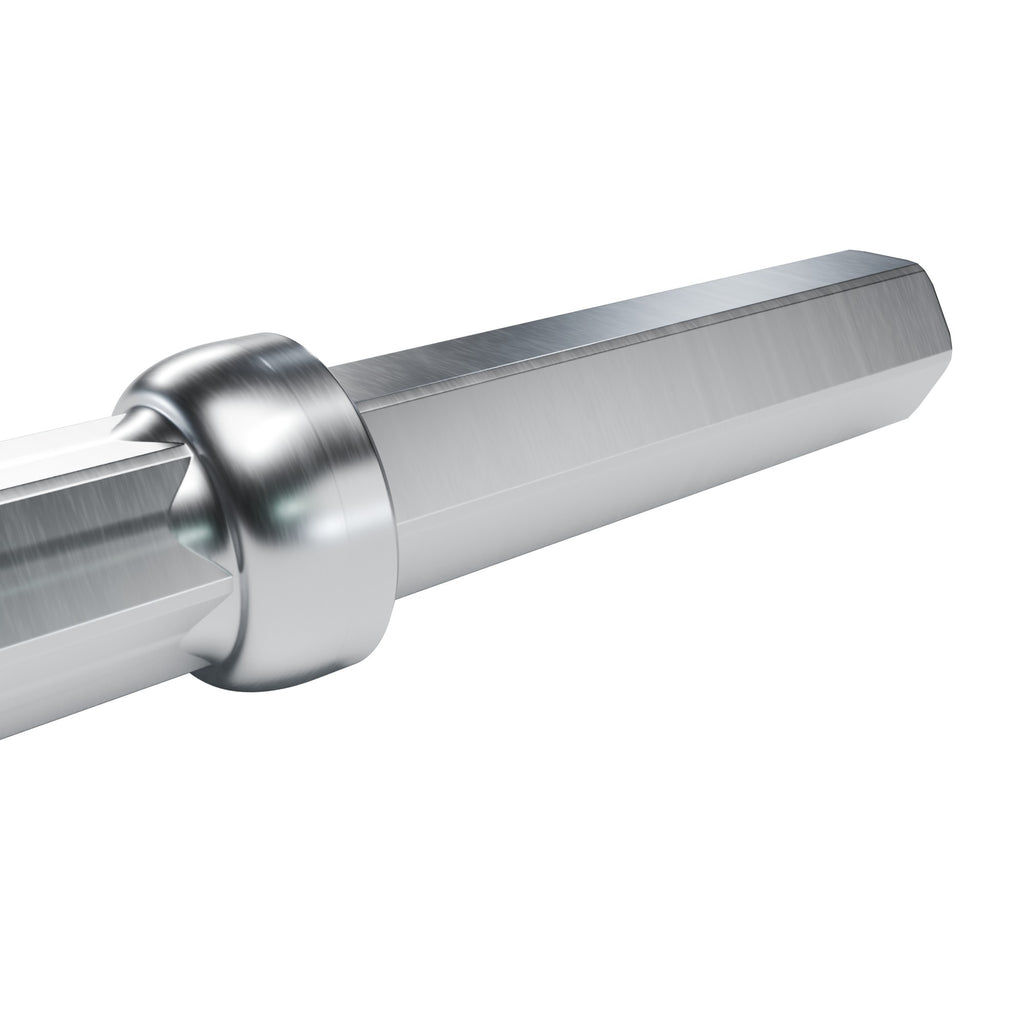 Rockmore R32 shank rod, 1 in hex shank with collar (render)