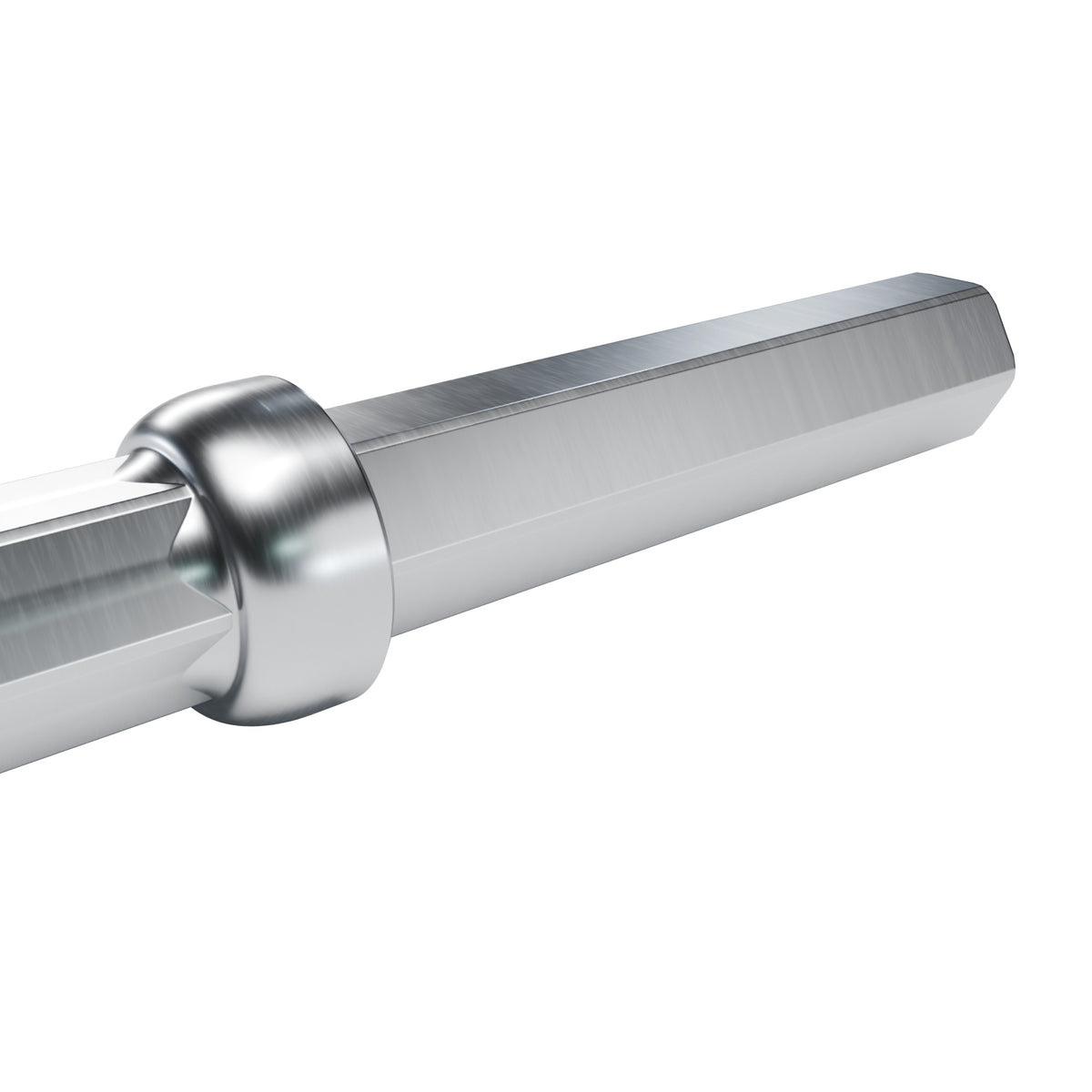 Brunner & Lay integral drill steel, 7/8 in hex x 4-1/4 in shank (render)