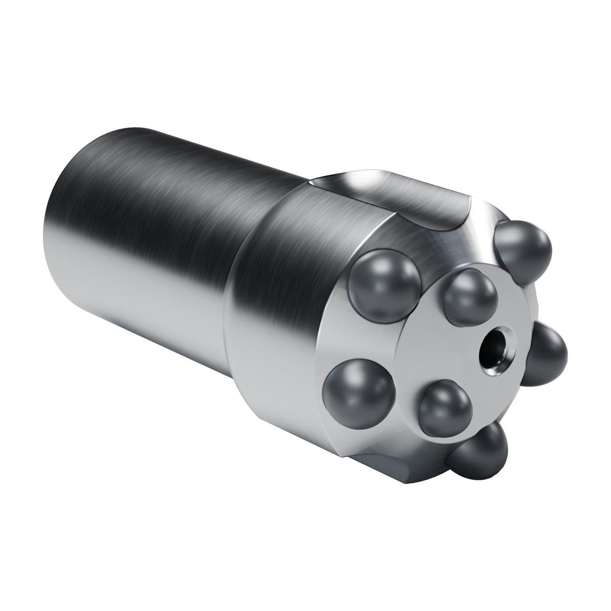 Rockmore taper bits, button bit, B2 design, semi-ballistic buttons (render)