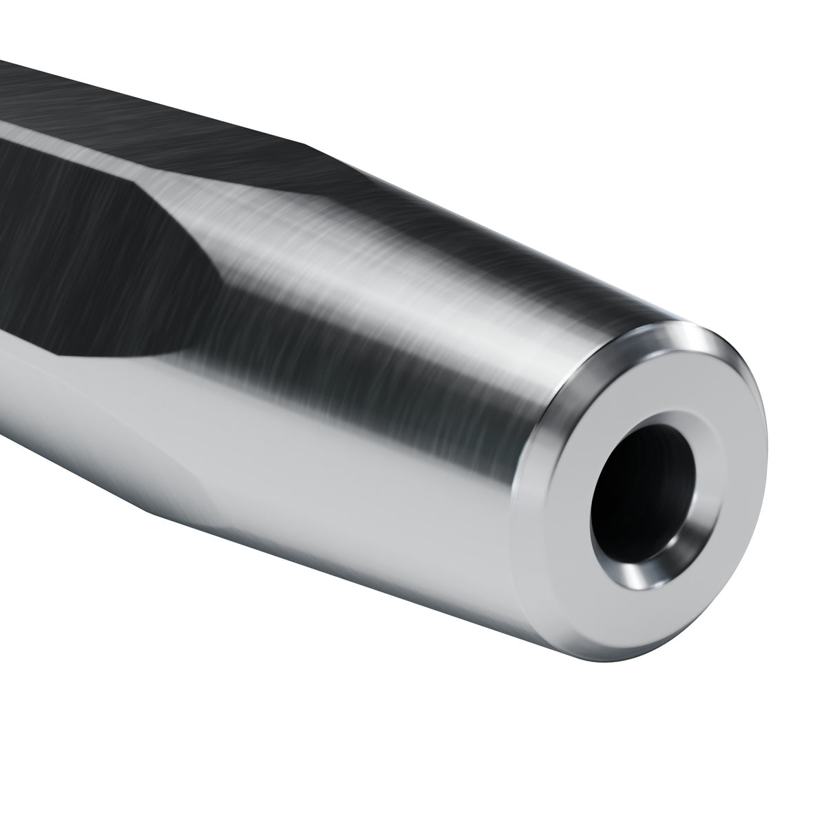 Brunner & Lay taper drill steel, 11° taper end on 7/8 in hex (render)