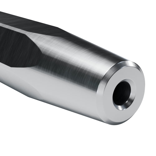 Brunner & Lay taper drill steel, 11° taper end on 1 in hex (render)