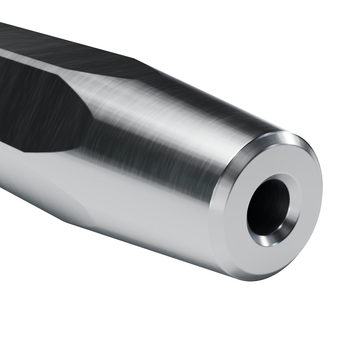 Brunner & Lay taper drill steel, 12° taper end on 1 in hex (render)
