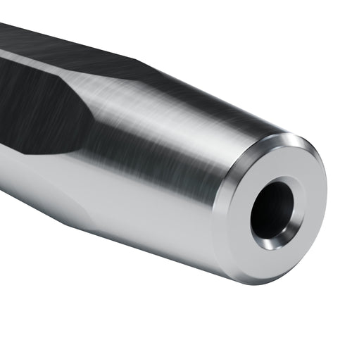 Brunner & Lay taper drill steel, 12° taper end on 1 in hex (render)